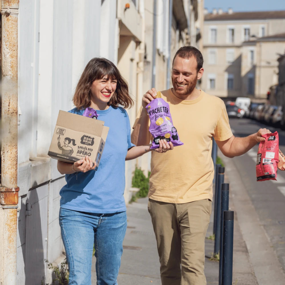 Chips finement salées