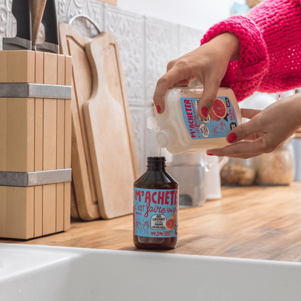 Eco-recharge gel lavant mains parfum agrumes