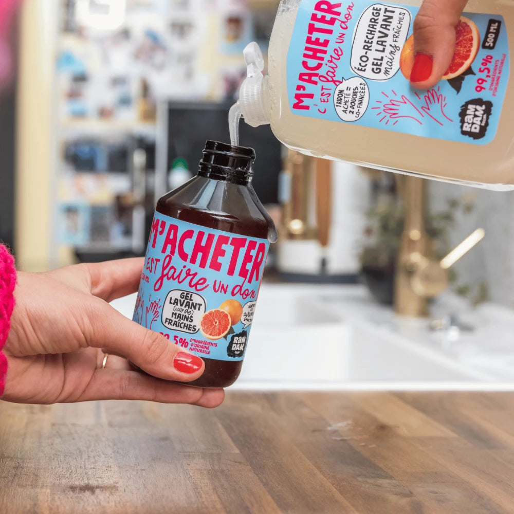 Eco-recharge gel lavant mains parfum agrumes