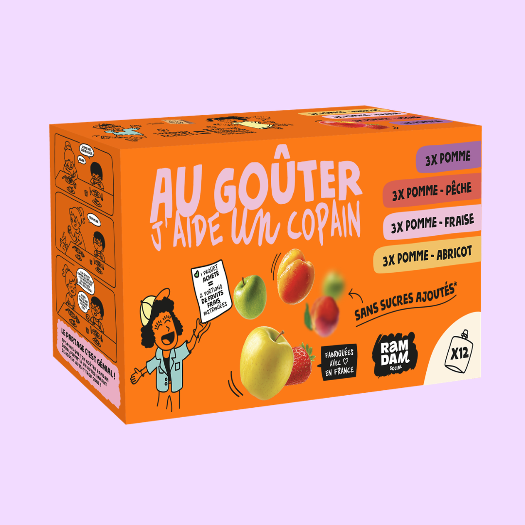 Gourdes de fruits panachés x12