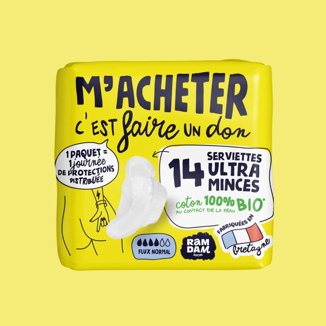 Serviettes jour ultra minces avec ailettes