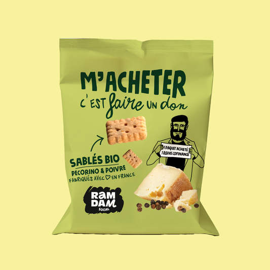 Sablés bio Pécorino et Poivre