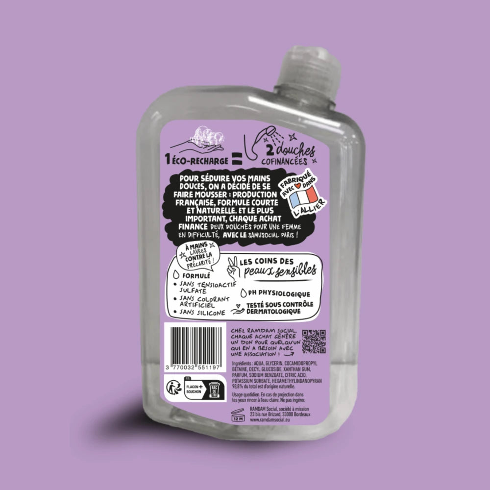 Eco-recharge gel lavant mains parfum pêche